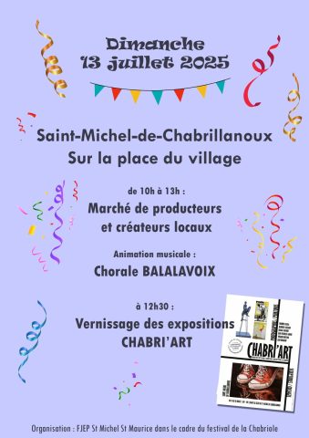 Marché de producteurs et d’artisans-créateurs locaux_Saint-Michel-de-Chabrillanoux